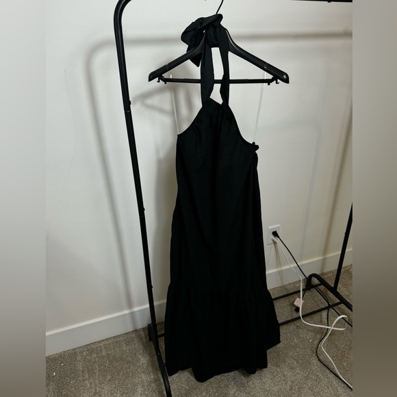 Women’s Black Halter High-Low Midi Dress - A New Day - Size small (4-6)- NWT - Picture 3 of 8